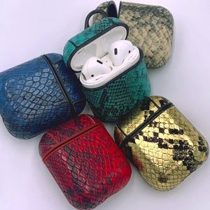 Bling/Snake Print AirPod Charging Case Cover